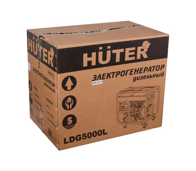 Электрогенератор дизельный LDG 5000L Huter