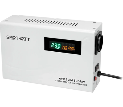 Настенный стабилизатор напряжения SMARTWATT AVR SLIM 500RW