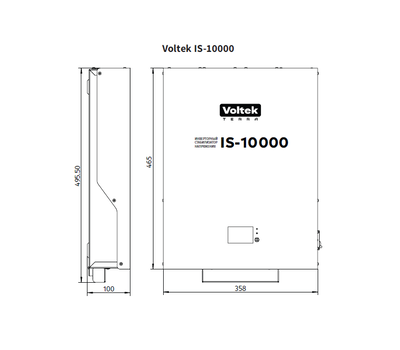 Инверторный стабилизатор напряжения Voltek VIS-10000