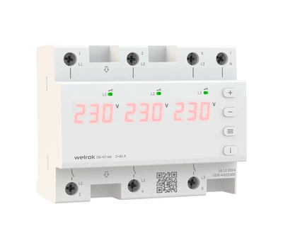 Трехфазное реле напряжения Welrok D6 red