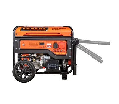 Электростанция АВРОРА AGE 7500 DSX на колесах