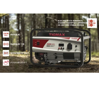 Бензиновая электростанция TIGMAX TU2800